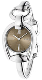 Buy Shop Gucci Horsebit Collection Quartz Brown Dial Silver Steel Strap Watch For Women - YA139501 USA Online