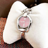 Buy Shop Gucci Horsebit Quartz Red Dial Silver Steel Strap Watch For Women - YA139502 USA Online