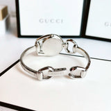 Buy Shop Gucci Horsebit Quartz Red Dial Silver Steel Strap Watch For Women - YA139502 USA Online