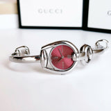 Buy Shop Gucci Horsebit Quartz Red Dial Silver Steel Strap Watch For Women - YA139502 USA Online