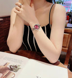 Buy Shop Gucci Horsebit Quartz Red Dial Silver Steel Strap Watch For Women - YA139502 USA Online