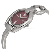 Buy Shop Gucci Horsebit Quartz Red Dial Silver Steel Strap Watch For Women - YA139502 USA Online