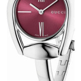 Buy Shop Gucci Horsebit Quartz Red Dial Silver Steel Strap Watch For Women - YA139502 USA Online