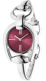 Buy Shop Gucci Horsebit Quartz Red Dial Silver Steel Strap Watch For Women - YA139502 USA Online