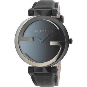 Buy Shop Gucci Interlocking G Black Dial Watch For Women - YA133302 USA Online