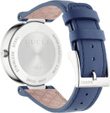 Buy Shop Gucci Interlocking G Blue Dial Blue Leather Strap Watch For Women - YA133322 USA Online
