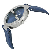 Buy Shop Gucci Interlocking G Blue Dial Blue Leather Strap Watch For Women - YA133322 USA Online