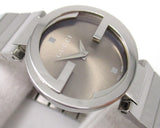Buy Shop Gucci Interlocking G Brown Dial Silver Steel Strap Watch For Women - YA133506 USA Online