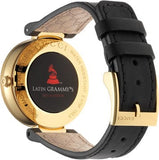 Buy Shop Gucci Interlocking G Grammy Special Edition Black Dial Black Leather Strap Watch for Women - YA133312 USA Online
