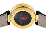 Buy Shop Gucci Interlocking G Grammy Special Edition Black Dial Black Leather Strap Watch for Women - YA133312 USA Online