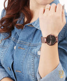Buy Shop Gucci Interlocking G Quartz Brown Dial Brown Steel Strap Watch for Women - YA133317 USA Online