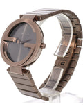 Buy Shop Gucci Interlocking G Quartz Brown Dial Brown Steel Strap Watch for Women - YA133317 USA Online