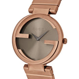Buy Shop Gucci Interlocking G Quartz Brown Dial Brown Steel Strap Watch for Women - YA133317 USA Online