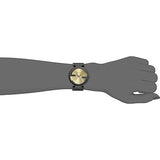 Buy Shop Gucci Interlocking G Quartz Gold Dial Black Steel Strap Watch For Women - YA133314 USA Online
