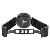 Buy Shop Gucci Interlocking G Quartz Gold Dial Black Steel Strap Watch For Women - YA133314 USA Online