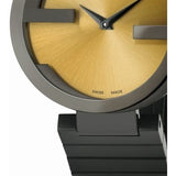 Buy Shop Gucci Interlocking G Quartz Gold Dial Black Steel Strap Watch For Women - YA133314 USA Online