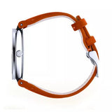 Buy Shop Gucci Interlocking G Quartz Orange Dial Orange Leather Strap Watch For Women - YA133316 USA Online