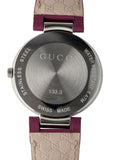 Buy Shop Gucci Interlocking G Quartz Pink Dial Pink Leather Strap Watch For Women - YA133321 USA Online