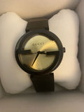 Buy Shop Gucci Interlocking Grammy XL Gold Dial Black Steel Strap Watch for Men - YA133209 USA Online
