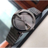 Buy Shop Gucci Interlocking XL Brown Dial Brown Steel Strap Watch For Men - YA133211 USA Online