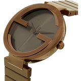Buy Shop Gucci Interlocking XL Brown Dial Brown Steel Strap Watch For Men - YA133211 USA Online