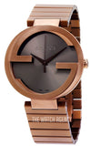Buy Shop Gucci Interlocking XL Brown Dial Brown Steel Strap Watch For Men - YA133211 USA Online