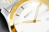 Buy Shop Gucci G Timeless Silver Dial Two Tone Steel Strap Watch For Men - YA126409 USA Online