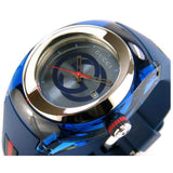Buy Shop Gucci Sync Quartz Blue Dial Blue Rubber Strap Watch For Men - YA137304 USA Online