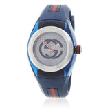 Buy Shop Gucci Sync Quartz Blue Dial Blue Rubber Strap Watch For Men - YA137304 USA Online