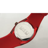 Buy Shop Gucci Sync Quartz Red Dial Red Rubber Strap Watch For Women - YA137303 USA Online