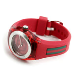 Buy Shop Gucci Sync Quartz Red Dial Red Rubber Strap Watch For Women - YA137303 USA Online