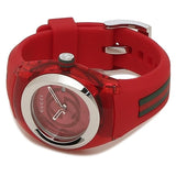 Buy Shop Gucci Sync Quartz Red Dial Red Rubber Strap Watch For Women - YA137303 USA Online