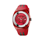 Buy Shop Gucci Sync Quartz Red Dial Red Rubber Strap Watch For Women - YA137303 USA Online