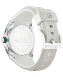 Buy Shop Gucci Sync Quartz White Dial White Rubber Strap Unisex Watch - YA137302 USA Online