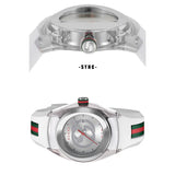 Buy Shop Gucci Sync Quartz White Dial White Rubber Strap Unisex Watch - YA137302 USA Online