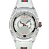 Buy Shop Gucci Sync Quartz White Dial White Rubber Strap Unisex Watch - YA137302 USA Online
