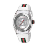 Buy Shop Gucci Sync Quartz White Dial White Rubber Strap Unisex Watch - YA137302 USA Online