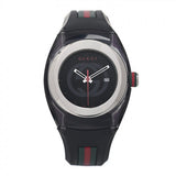 Buy Shop Gucci Sync XXL Quartz Black Dial Black Rubber Strap Watch For Men - YA137101 USA Online