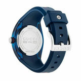 Buy Shop Gucci Sync XXL Quartz Blue Dial Blue Rubber Strap Watch For Men - YA137104 USA Online