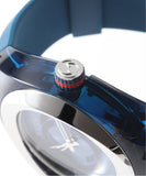 Buy Shop Gucci Sync XXL Quartz Blue Dial Blue Rubber Strap Watch For Men - YA137104 USA Online