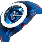 Buy Shop Gucci Sync XXL Quartz Blue Dial Blue Rubber Strap Watch For Men - YA137104 USA Online