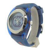 Buy Shop Gucci Sync XXL Quartz Blue Dial Blue Rubber Strap Watch For Men - YA137104 USA Online