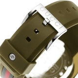 Buy Shop Gucci Sync XXL Quartz Brown Dial Brown Leather Strap Watch For Men - YA137106 USA Online