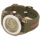 Buy Shop Gucci Sync XXL Quartz Brown Dial Brown Leather Strap Watch For Men - YA137106 USA Online