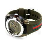 Buy Shop Gucci Sync XXL Quartz Brown Dial Brown Leather Strap Watch For Men - YA137106 USA Online
