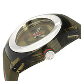 Buy Shop Gucci Sync XXL Quartz Brown Dial Brown Leather Strap Watch For Men - YA137106 USA Online