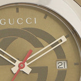 Buy Shop Gucci Sync XXL Quartz Brown Dial Brown Leather Strap Watch For Men - YA137106 USA Online