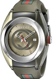 Buy Shop Gucci Sync XXL Quartz Brown Dial Brown Leather Strap Watch For Men - YA137106 USA Online