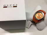 Buy Shop Gucci Sync XXL Quartz Orange Dial Orange Rubber Strap Unisex Watch - YA137108 USA Online