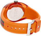 Buy Shop Gucci Sync XXL Quartz Orange Dial Orange Rubber Strap Unisex Watch - YA137108 USA Online